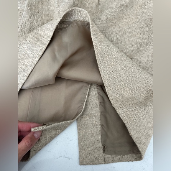 Tory Burch lined camel skirt w pockets - Picture 7 of 7
